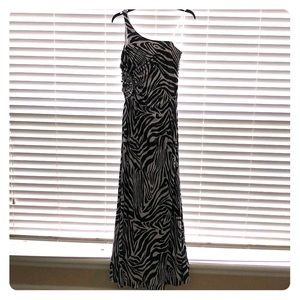 Zebra print Formal Dress